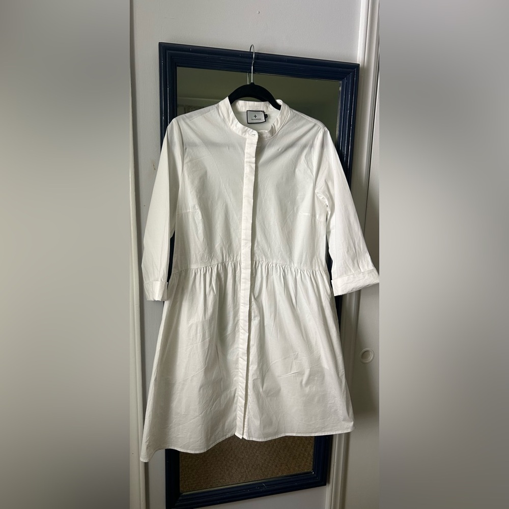 Tuckernuck Royal shirt dress , white, Size M/L - Picture 2 of 8
